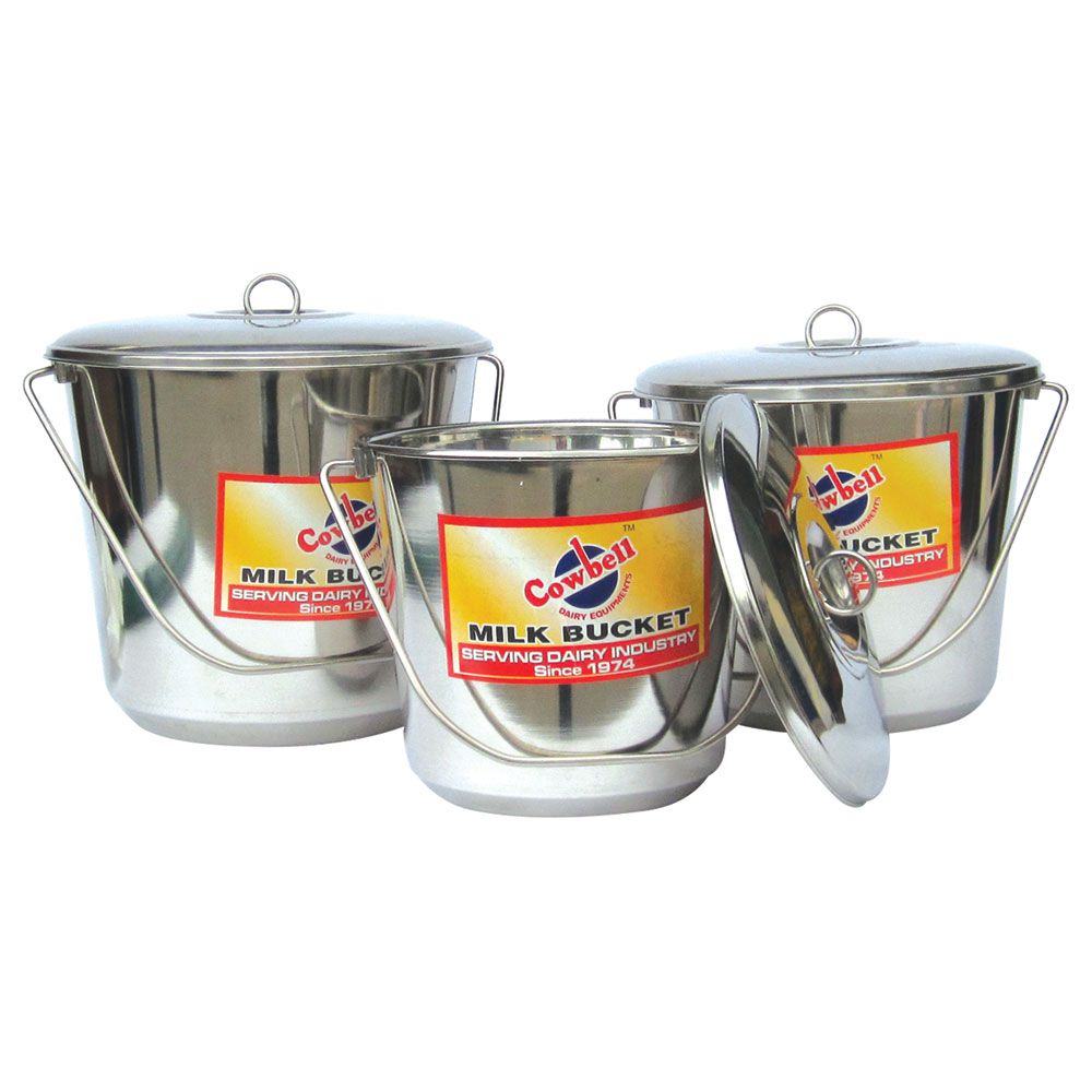 Bucket Stainless Cowbell w/ Lid